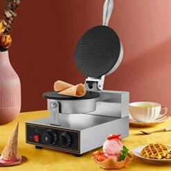 Ice Cream Cone Maker Commercial Waffle Cone Maker Machine Stainless Steel Electric Cone Waffle Maker Non-Stick Double Head Egg Roll Mold For Restaurant Home Use, 110V 2400W -KitchenAid Shop 51FVBmHxDpL. AC