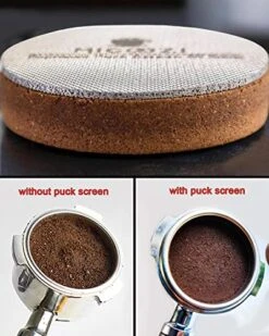 MIGOOZI 58.5mm Puck Screen With Stand - Reusable 316L Stainless Steel Filter Screen Compatible With Espresso Machine 58mm Portafilter Basket - Can Keeping Shower Screen Clean (58.5mm) -KitchenAid Shop 51FZCt5YYML