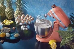 KitchenAid KSM150PSPH Artisan Tilt-Head Stand Mixer With Pouring Shield, 5-Quart, Bird Of Paradise -KitchenAid Shop 51FbxowrQiL