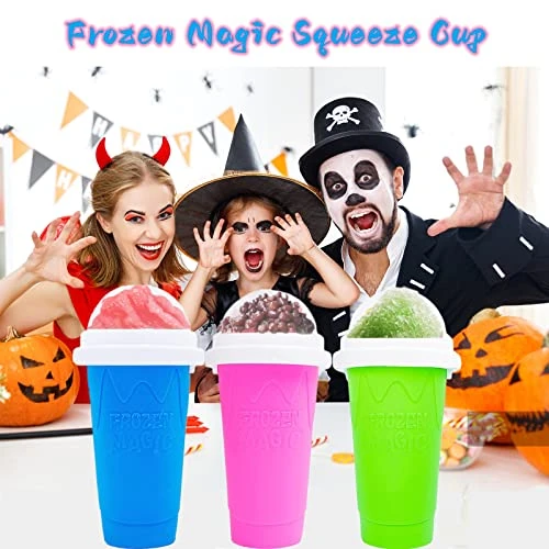 Frozen Magic Slushy Maker Cup,TIK TOK Quick Frozen Smoothies Cup,Slushy Squeeze Cup Slushie Maker Cup Ice Cup,Cool Stuff Ice Cream Maker For Kids Teens Family 5 Frozen Magic Slushy Maker Cup,TIK TOK Quick Frozen Smoothies Cup,Slushy Squeeze Cup Slushie Maker Cup Ice Cup,Cool Stuff Ice Cream Maker For Kids Teens Family - Image 3