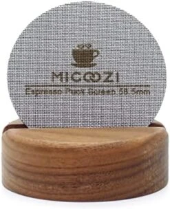 MIGOOZI 58.5mm Puck Screen With Stand - Reusable 316L Stainless Steel Filter Screen Compatible With Espresso Machine 58mm Portafilter Basket - Can Keeping Shower Screen Clean (58.5mm) -KitchenAid Shop 51Fx0nhYfgL. AC