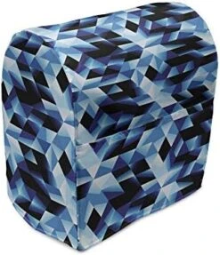 Lunarable Gallus Stand Mixer Cover, Rooster Hen And Chicks Dotted Background Family April Eggs Feast Field, Kitchen Appliance Organizer Bag Cover With A Pocket, 6-8 Quarts, Teal Ginger Dark Orange -KitchenAid Shop 51G45DBDXmL. AC