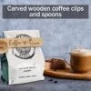 Coffee Queen Wood Coffee Scoop And Seal, Coffee Measuring Scoop, Coffee Bag Clip Suitable For Coffee Beans Or Tea, Gift For Coffee Lover (with A Cute Small Coffe Bag) -KitchenAid Shop 51G8RGKVZ5L