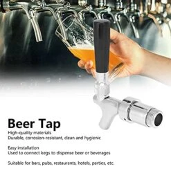 Zerodis G5/8in Keg Party Pump, Beer Draft Faucet Beer Tower Tap Set Stainless Steel Brewing Beer Draft Dispensing Keg Faucet Homebrew Accessory -KitchenAid Shop 51G8Xri0yPS