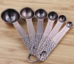 Measuring Cups And Spoons Set, Copper Measuring Cups And Spoons, Stainless Steel Measuring Cups And Spoons, 5 Measurer Cups 6 Measure Spoons, Copper Measure Cups, Copper Measuring Spoons -KitchenAid Shop 51G927S6JL. AC