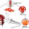 GVODE Fruit And Vegetable Attachment Strainer Set With Meat Grinder For Kitchenaid, Fruits Jucier Vegetables Strainer Attachement, For Kitchenaid Mixer Attachments