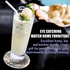 NKORE Coasters Set Of 6 - Absorbent Ceramic Stone Keep Spill Off Table, Coaster For Drinks In Vibrant Colors And Cork Back Pad - Octopus On World Map Novelty Design With NO Holder -KitchenAid Shop 51GDmT8pEcL