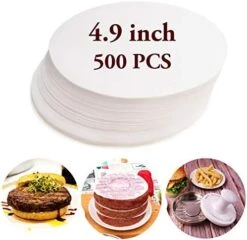 Wax Patty Paper Sheets For 5 Inches Burger Press - 500 Pcs Round Hamburger Patty Paper To Separate Frozen Pressed Patties - Circle Burger Paper For Easy Release From Patty Maker Mold -KitchenAid Shop 51GP2ZcomAL. AC