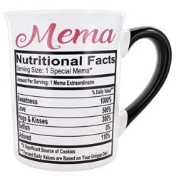 Mema Mug, 16oz. Large Ceramic Mema Coffee Mug, Mema Gifts
