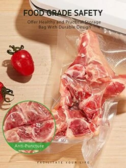 Syntus Vacuum Sealer Bags, 200 Gallon 11" X 16" Commercial Grade PreCut Bag, Food Vac Bags For Storage, Meal Prep Or Sous Vide -KitchenAid Shop 51GrJ2QrNzL