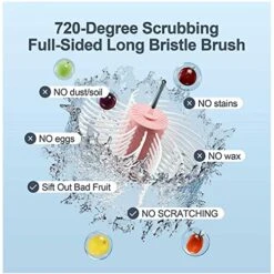 Fruit Cleaning Device, Large Salad Spinner, Fruit Vegetable Spinner With Bowl, Fruit Vegetable Cleaner With Spin Scrubber Brush, Salad Spinner, Vegetable Washer For Veggie Fruit 11 Fruit Cleaning Device, Large Salad Spinner, Fruit Vegetable Spinner With Bowl, Fruit Vegetable Cleaner With Spin Scrubber Brush, Salad Spinner, Vegetable Washer For Veggie Fruit -KitchenAid Shop 51GtCVB7KGL