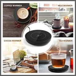 Coffee Mug Warmer, 50W Smart Cup Warmer With Auto Shut Off, 3-Temperature Settings(105~180°F), Waterproof, Electric Coffee Warmer For Office Home Desk Use,Mug Warmer For Hot Coffee Tea Espresso Milk -KitchenAid Shop 51H9Bj0Eu0L