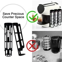 K Cup Coffee Pod Holder For Keurig K-cup Coffee, Side Mount Storage Organizer, Perfect For Small Counters ( Black, 2 Pack For 10 K Cups) -KitchenAid Shop 51HN2nJ7IGL