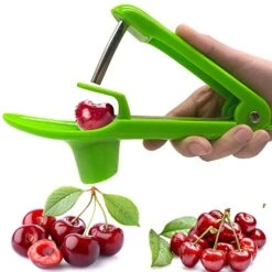 Herries Pit Cherry Pitter Tool, Olives Cherry Pitter Seed Stone Remover For Making CherryJam Cherries Corer Pitter Tool With Space-Saving Lock Design Green -KitchenAid Shop 51HP3Rh7yEL