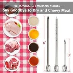 Kar4Field Meat Injector Syringe, 304-Stainless Steel Meat Injectors For Smoking With 3 Meat Needles, Heavy-Duty 2 Oz Flavor Injector Marinades For Meats Turkey, Storage Case Included For Outdoor BBQ 11 Kar4Field Meat Injector Syringe, 304-Stainless Steel Meat Injectors For Smoking With 3 Meat Needles, Heavy-Duty 2 Oz Flavor Injector Marinades For Meats Turkey, Storage Case Included For Outdoor BBQ -KitchenAid Shop 51HcHUzviML