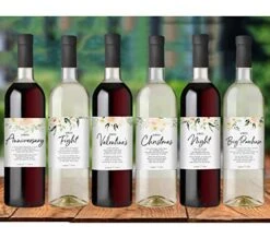 Marriage Milestones, Floral Wedding Firsts, 6 Wine Bottle Labels 7 Marriage Milestones, Floral Wedding Firsts, 6 Wine Bottle Labels -KitchenAid Shop 51Hp8Tmp5gL