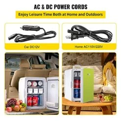 15L Mini Fridge,12V Portable Cooler & Warmer, Lightweight Beauty Fridge With Glass Front,Mini Fridge 15 Liter/18 Can For Food, Drinks, Skincare, Beauty, Makeup & Cosmetics (Green) -KitchenAid Shop 51HyoG740NL