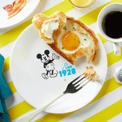 Vitrelle 8-Piece Salad Plate Set, Triple Layer Glass And Chip Resistant, Lightweight Round Plates And Bowls Set, Disney's Mickey Mouse - The True Original 15 Vitrelle 8-Piece Salad Plate Set, Triple Layer Glass And Chip Resistant, Lightweight Round Plates And Bowls Set, Disney's Mickey Mouse - The True Original -KitchenAid Shop 51IDHuLPdXL