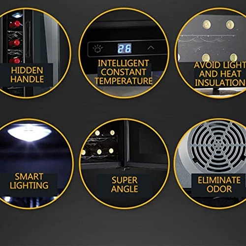 AMAYYAjgbx Beverage Cooler Red Wine Cabinet Constant Temperature Wine Cabinet Tea Cabinet Refrigerator Bar Ice Household Mini Air Conditioner 6 AMAYYAjgbx Beverage Cooler Red Wine Cabinet Constant Temperature Wine Cabinet Tea Cabinet Refrigerator Bar Ice Household Mini Air Conditioner - Image 4