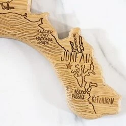 Destination Alaska State Shaped Serving And Cutting Board, Includes Hang Tie For Wall Display 9 Destination Alaska State Shaped Serving And Cutting Board, Includes Hang Tie For Wall Display -KitchenAid Shop 51INzHr5roL