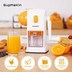 UPMAKIN Hand Citrus Lemon Juicer, Manual Orange Squeezer Cold Pressed Juicers, Max Extraction Rate, Pulp Strainer, Easy To Clean, Wireless Portable Travel Juice Mate -KitchenAid Shop 51IPsCpNc3L