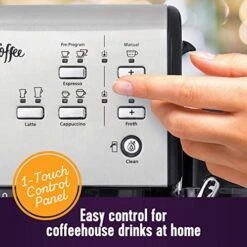 Mr. Coffee® Espresso And Cappuccino Machine, Programmable Coffee Maker With Automatic Milk Frother And 19-Bar Pump, Stainless Steel -KitchenAid Shop 51IWSUBAT8L