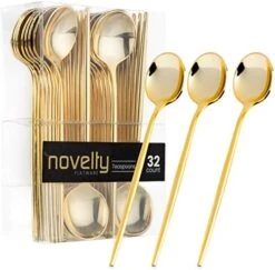 Novelty Modern Flatware, Cutlery, Disposable Plastic Dinner Forks Luxury Gold 64 Count 20 Novelty Modern Flatware, Cutlery, Disposable Plastic Dinner Forks Luxury Gold 64 Count -KitchenAid Shop 51IassdeGkL. AC