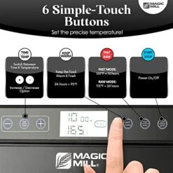 Food Dehydrator Machine - Easy Setup, Digital Adjustable Timer, Temperature Control | Keep Warm Function | Dryer For Jerky, Herb, Meat, Beef, Fruit And To Dry Vegetables | Over Heat Protection | 7 Stainless Steel Trays -KitchenAid Shop 51IpchdT6RL