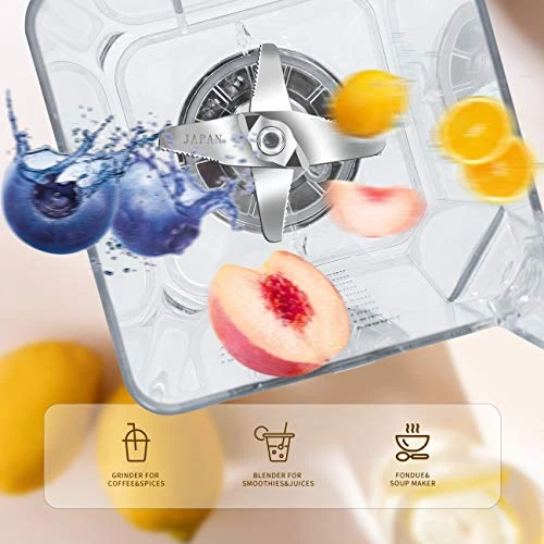 Join Commercial And Home Professional Quiet Shield Blender, 1800W, 75oz BPA Free Jar, 4 Pre-set Programs For Puree, Ice Crushing, Shakes Hummus,salsa And Smoothies 4 Join Commercial And Home Professional Quiet Shield Blender, 1800W, 75oz BPA Free Jar, 4 Pre-set Programs For Puree, Ice Crushing, Shakes Hummus,salsa And Smoothies - Image 2