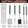 35PCS Grill Accessories BBQ Tools Set, Stainless Steel Grilling Kit With Thermometer, Fork, Tongs And Spatula, Meat Injector, Grill Mat - Gifts For Dad Durable, Stainless Steel Grill Tools 1 35PCS Grill Accessories BBQ Tools Set, Stainless Steel Grilling Kit With Thermometer, Fork, Tongs And Spatula, Meat Injector, Grill Mat - Gifts For Dad Durable, Stainless Steel Grill Tools -KitchenAid Shop 51ItKsgZ2tL