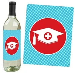 Big Dot Of Happiness Nurse Graduation - Medical Nursing Graduation Party Decorations For Women And Men - Wine Bottle Label Stickers - Set Of 4 -KitchenAid Shop 51J6WYSrrNL