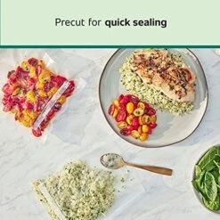 FoodSaver OodSaver 1-Quart Precut Vacuum Seal Bags With BPA-Free Multilayer Construction For Food Preservation, 20 Count -KitchenAid Shop 51J7H6KSP1L