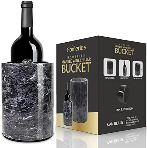 Marble Wine Chiller Bucket - Wine & Champagne Cooler For Parties, Dinner – Keep Wine & Beverages Cold – Holds Any 750ml Bottle - Ideal Gift For Wine Enthusiasts 10 Marble Wine Chiller Bucket - Wine & Champagne Cooler For Parties, Dinner – Keep Wine & Beverages Cold – Holds Any 750ml Bottle - Ideal Gift For Wine Enthusiasts - Image 8