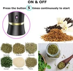 Electric Herb Grinder, COMPACT For Flower Buds, USB-Rechargeable, 2pcs 1.7oz Glass Herb Chamber - Ideal For Everyday Carry 8 Electric Herb Grinder, COMPACT For Flower Buds, USB-Rechargeable, 2pcs 1.7oz Glass Herb Chamber - Ideal For Everyday Carry -KitchenAid Shop 51JVFGKfFNL