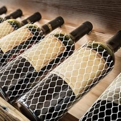 50 Pieces Wine Mesh Protective Sleeves 7.8 Inch Long Mesh Liquor Bottle Sleeves Keep Bottles Safe Mesh Sleeves For Wine Liquor Bottles Keep Bottles Safe While Traveling Or In Transportation, White -KitchenAid Shop 51JVfGKp0IS