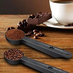 2 In 1 Coffee Scoop With Cleaning Brush,Durable And Lightweight Black -KitchenAid Shop 51JglTOBVhL