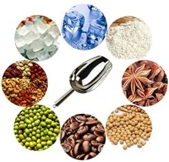Metal Ice Scoop 6 Ounces, Small Stainless Steel 8.25 Inch Food Scoops For Kitchen Party Bar Wedding, Heavy Duty & Anti Rust, Superb Mirror Polish Surface, Easy Clean & Dishwasher Safe. By Kenbutsu. -KitchenAid Shop 51JhSdFYSMS