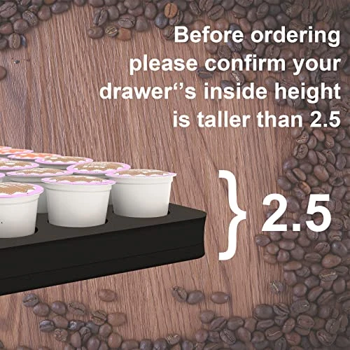 Coffee Pod Storage Tray,Drawer Insert Organizer Hold 48pods Compatible With Keurig K-Cup For Kitchen Home Office-(Waterproof/Washable) 4 Coffee Pod Storage Tray,Drawer Insert Organizer Hold 48pods Compatible With Keurig K-Cup For Kitchen Home Office-(Waterproof/Washable) - Image 2