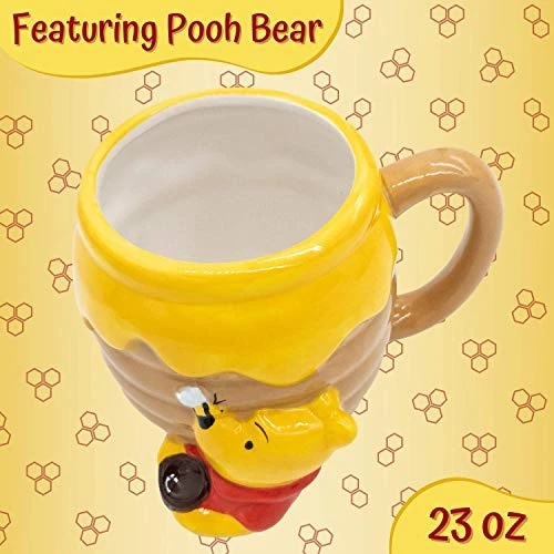 Winnie The Pooh Honey "Hunny" Pot Ceramic 3D Sculpted Coffee Mug, 23 Ounces 5 Winnie The Pooh Honey "Hunny" Pot Ceramic 3D Sculpted Coffee Mug, 23 Ounces - Image 3