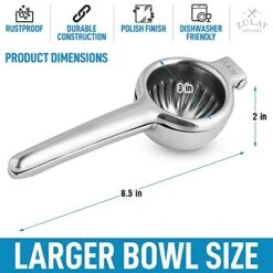 Lemon Squeezer Stainless Steel With Premium Heavy Duty Solid Metal Squeezer Bowl And Food Grade Silicone Handles - Large Manual Citrus Press Juicer And Lime Squeezer Stainless Steel 19 Lemon Squeezer Stainless Steel With Premium Heavy Duty Solid Metal Squeezer Bowl And Food Grade Silicone Handles - Large Manual Citrus Press Juicer And Lime Squeezer Stainless Steel -KitchenAid Shop 51Jl6zwFg2S