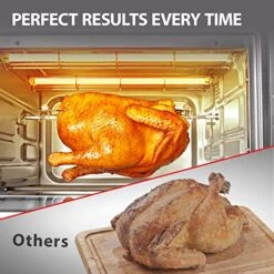 Toshiba Speedy Convection Toaster Oven Countertop With Double Infrared Heating, 10-in-1 With Toast, Pizza, Rotisserie, Larger 6-slice Capacity, 1700W, Black Stainless Steel, Includes 6 Accessories -KitchenAid Shop 51JlAVuJZcL