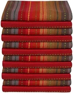 R Napkins Set Of 12 100% Cotton Reusable Multi Coloured Red Napkins, Over Sized Napkins (20 X 20 Inches) For Everyday Use -KitchenAid Shop 51JnvpQe9L. AC