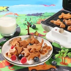 Mini Waffle Maker Dinosaur Waffle Iron For Kids 7 Unique Dino Waffle In Minutes, Electric Nonstick Waffle Pancakes Maker With Removable Plates Breakfast Maker Machine, Fun Gift For Kids Family 9 Mini Waffle Maker Dinosaur Waffle Iron For Kids 7 Unique Dino Waffle In Minutes, Electric Nonstick Waffle Pancakes Maker With Removable Plates Breakfast Maker Machine, Fun Gift For Kids Family -KitchenAid Shop 51JoFYCw5WL