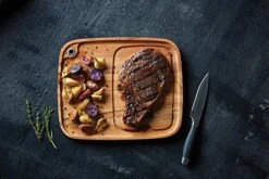 Fort Worth Steak Plate With Juice Channel, Acacia Wood 13 X 11 X 0.75 -inches -KitchenAid Shop 51JyuSrl6cL