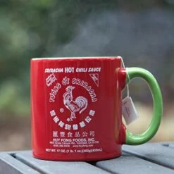 Large Sriracha Hot Sauce Red And Green Ceramic Mug 10 Large Sriracha Hot Sauce Red And Green Ceramic Mug -KitchenAid Shop 51K0KjyvlrL