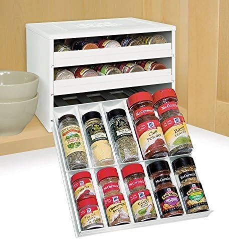YouCopia SpiceStack Spice Rack Organizer, Adjustable, White 11 YouCopia SpiceStack Spice Rack Organizer, Adjustable, White - Image 9