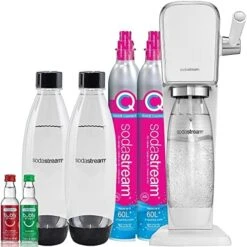 SodaStream Art Sparkling Water Maker Bundle (Black), With CO2, DWS Bottles, And Bubly Drops Flavors -KitchenAid Shop 51KSHCnYmzL. AC