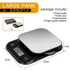 Ood Kitchen Scale, Electronic Digital Grams And Oz With Nutritional Calculator For, Fruit, Calorie And Weight Loss In Kitchen, Ingredients ,Jewellery ,Powder ,Small(Black) 10 Ood Kitchen Scale, Electronic Digital Grams And Oz With Nutritional Calculator For, Fruit, Calorie And Weight Loss In Kitchen, Ingredients ,Jewellery ,Powder ,Small(Black) -KitchenAid Shop 51KXia9N1YL