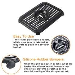 Air Fryer Crisper Plate For Ninja DZ201 Foodi Air Fryer,2 Pcs Replacement Grill Pan For Ninja DZ100 Foodi Air Fryer,Air Fryer Replacement Parts,Air Fryer Grill Plate,Air Fryer Accessories 11 Air Fryer Crisper Plate For Ninja DZ201 Foodi Air Fryer,2 Pcs Replacement Grill Pan For Ninja DZ100 Foodi Air Fryer,Air Fryer Replacement Parts,Air Fryer Grill Plate,Air Fryer Accessories -KitchenAid Shop 51KY4UuIf9L