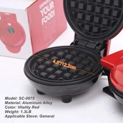 Mini Waffle Maker Machine | Nonstick Waffle Iron For Kids Pancakes, Waffles, Paninis, Breakfast, Lunch, Snack -KitchenAid Shop 51KZve0mf5L